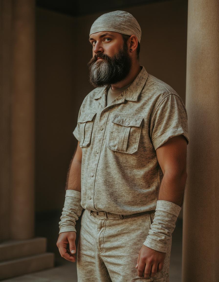 Halloween themed man portrait