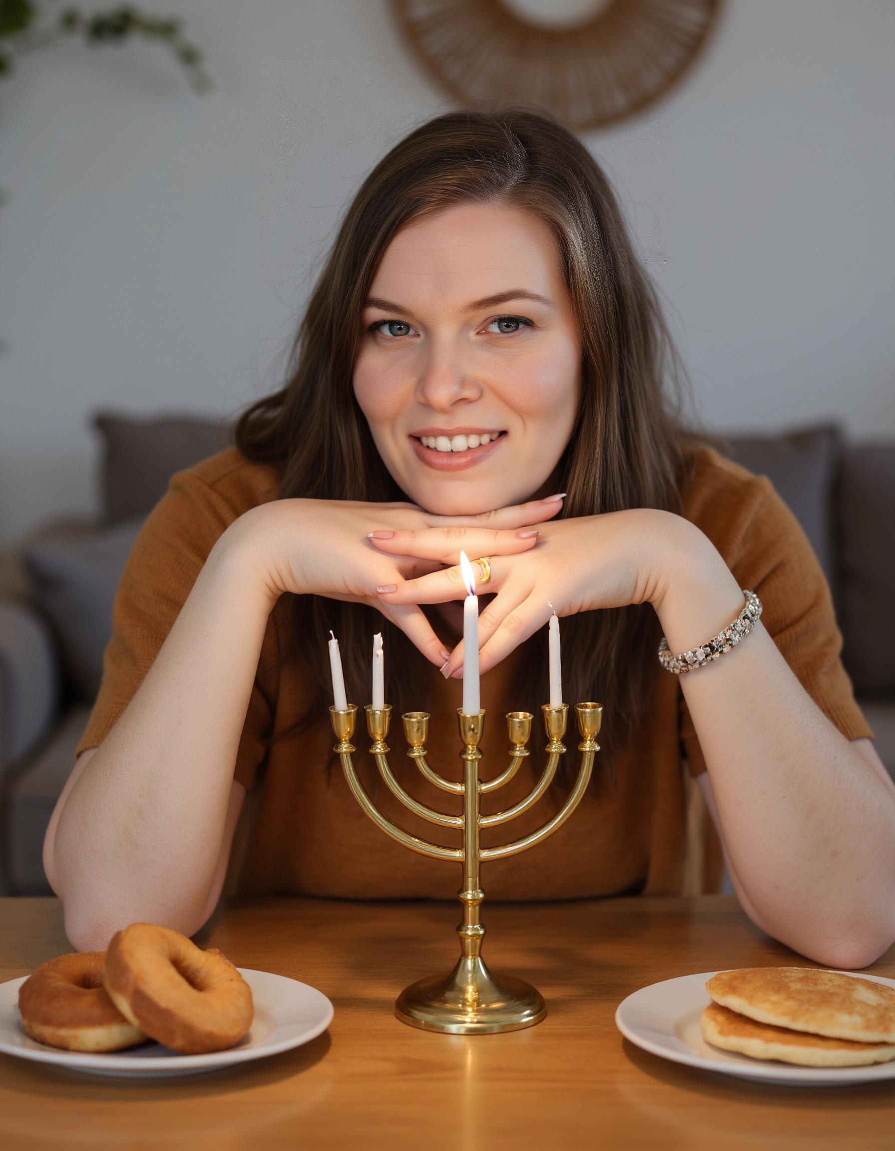 Hanukkah woman portrait 1