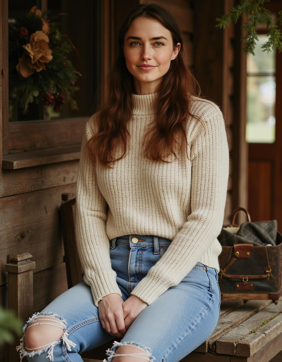 Fashion-forward woman headshot