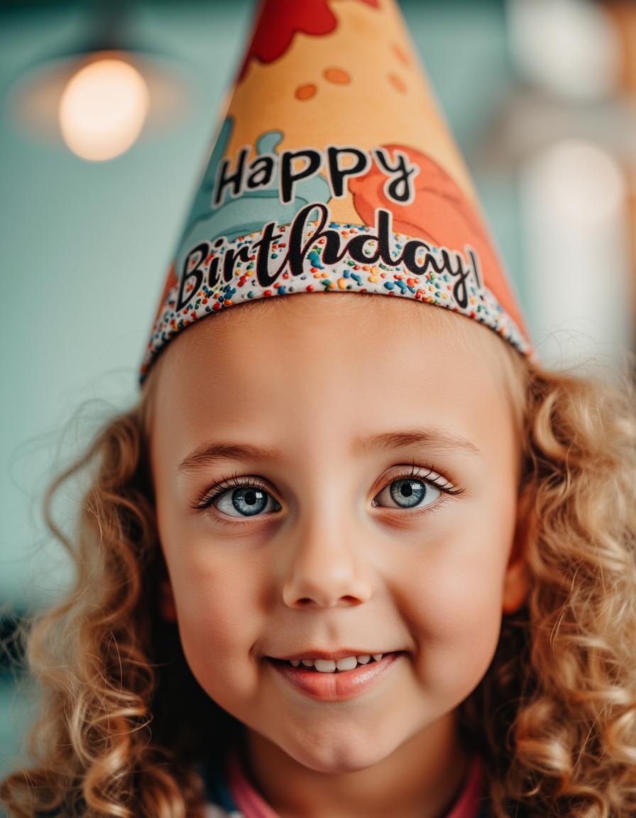 Festive girl portrait