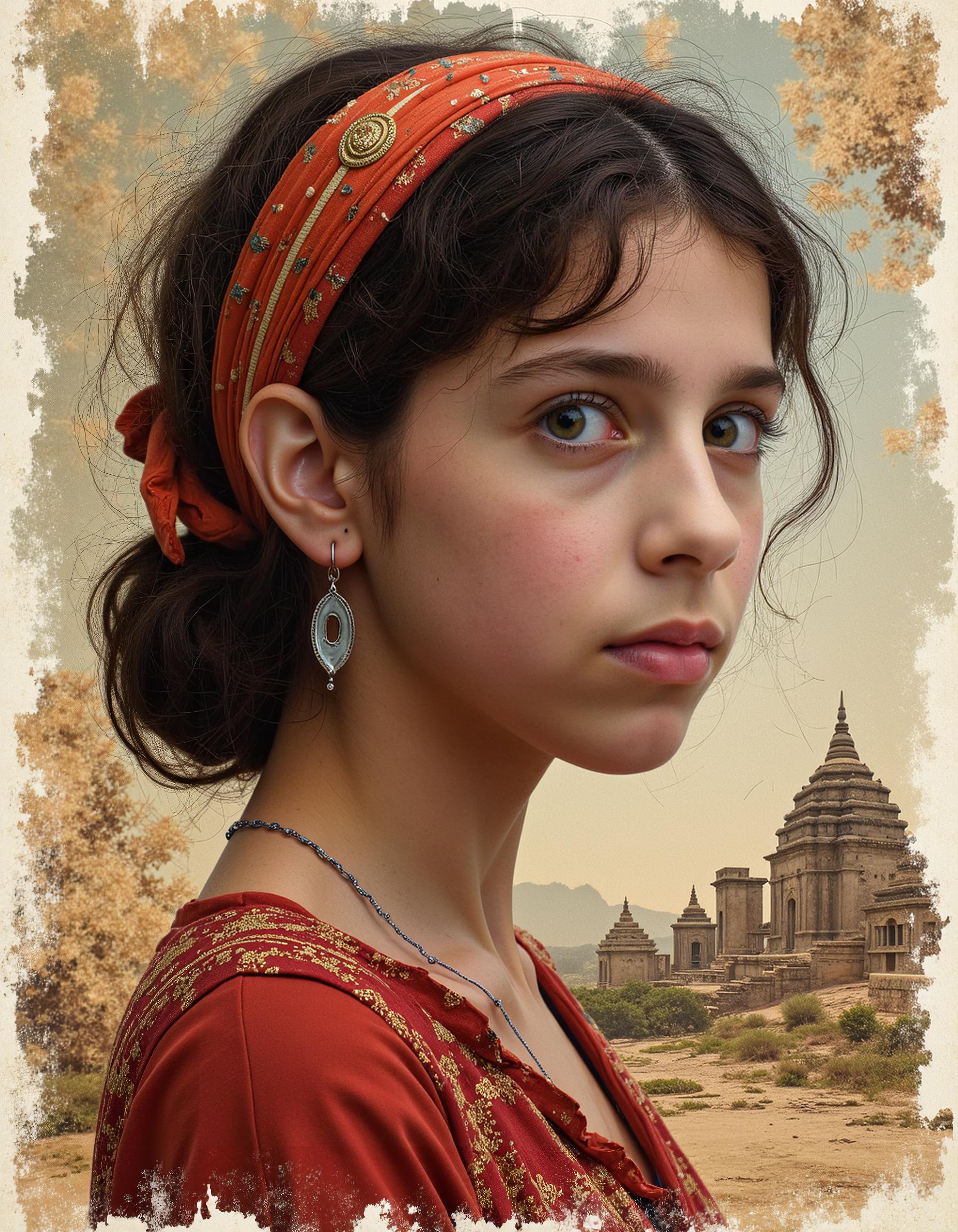 Historical era woman portrait 4