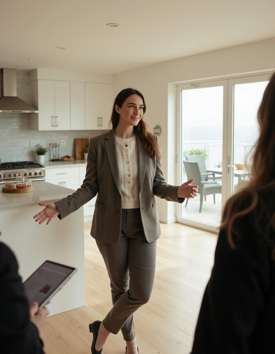 Professional realtor woman portrait