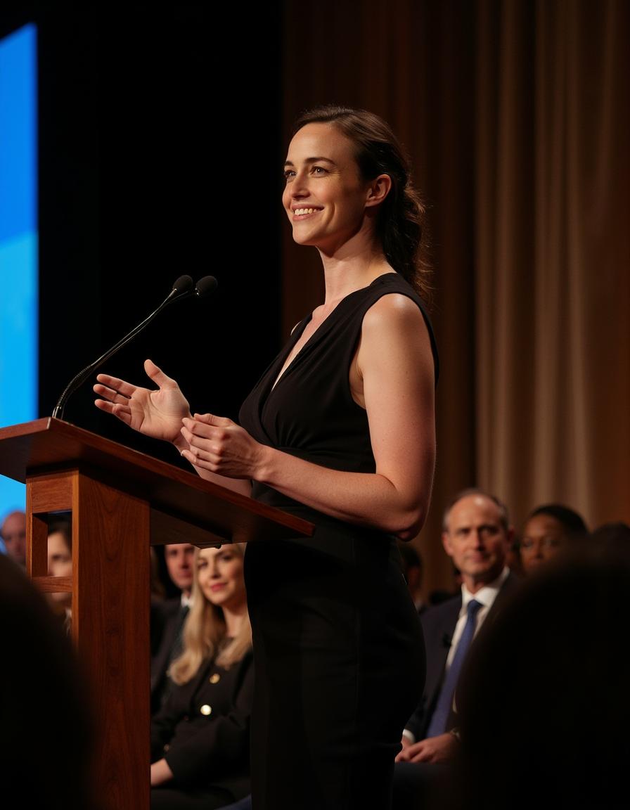 Professional speaker woman portrait