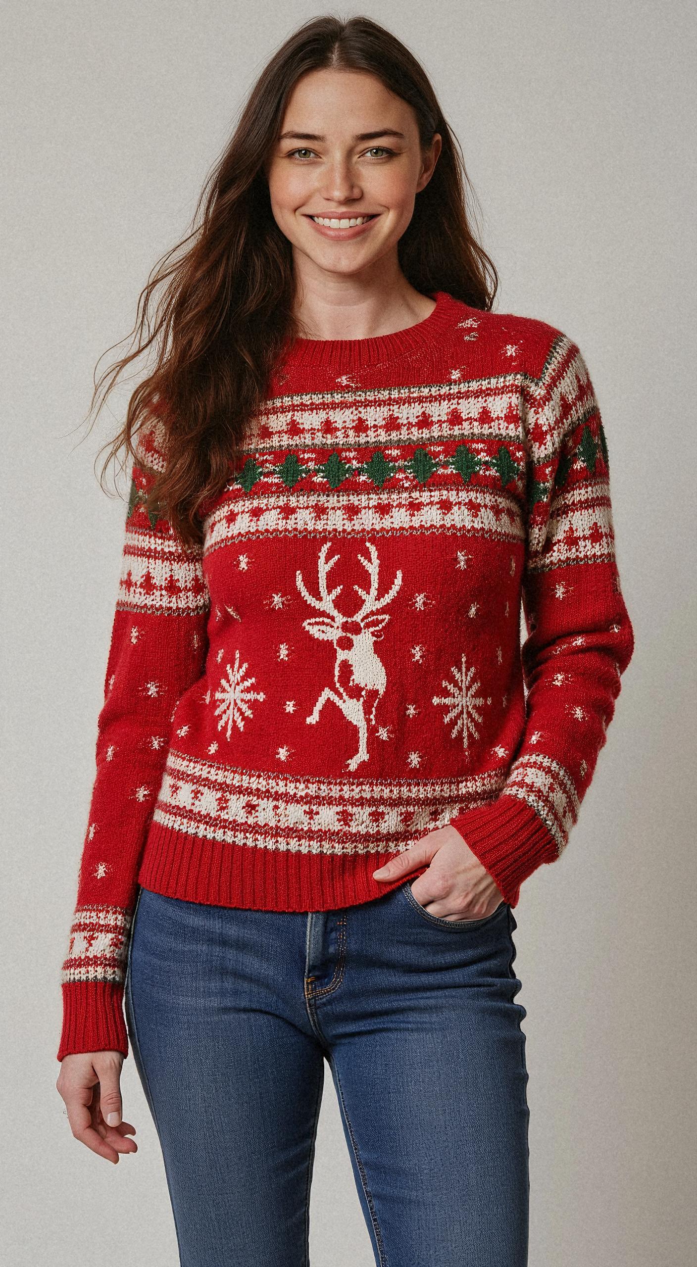 Christmas Sweater Portrait Photography