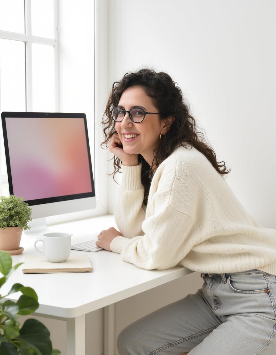 WFH woman portrait 5