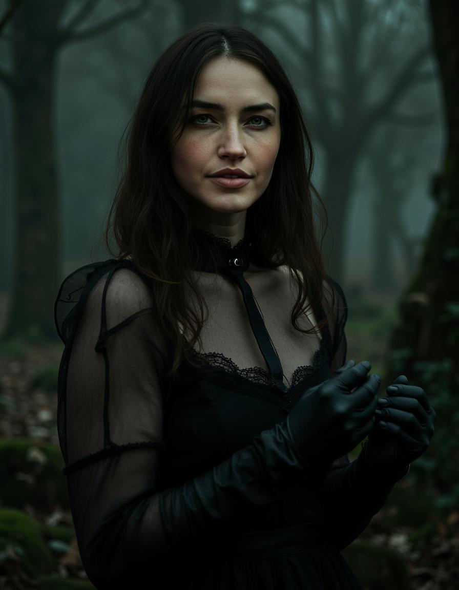 Gothic fashion portrait