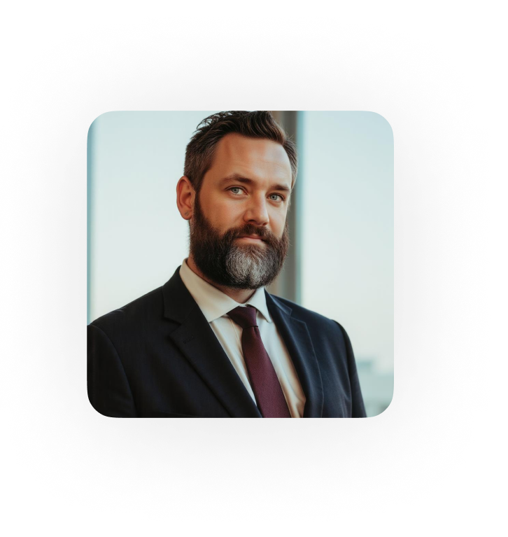 Man in suit with beard