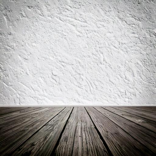 White room with wooden floor